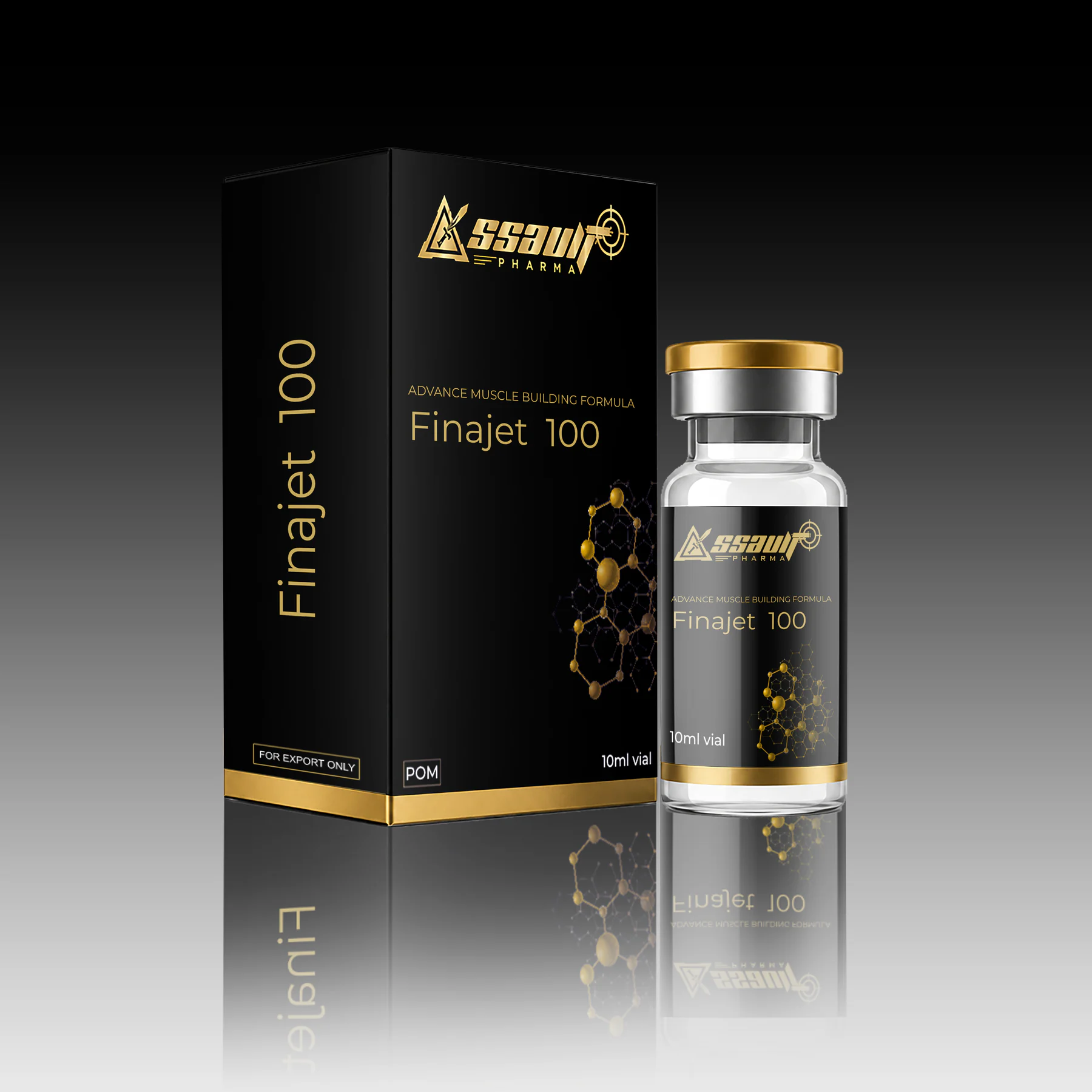 Finajet 100 injectable product packaging