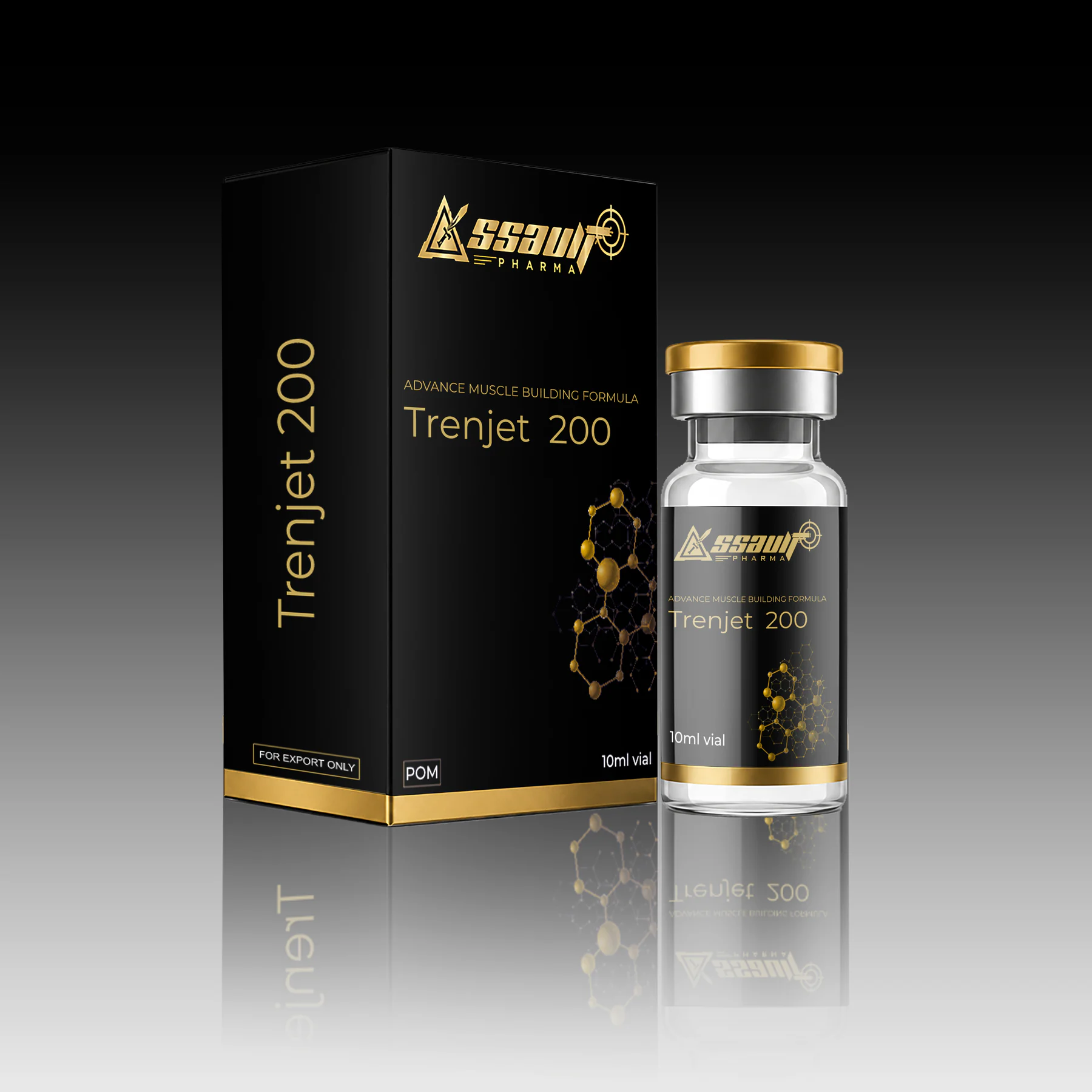 Trenjet 200 injectable product packaging
