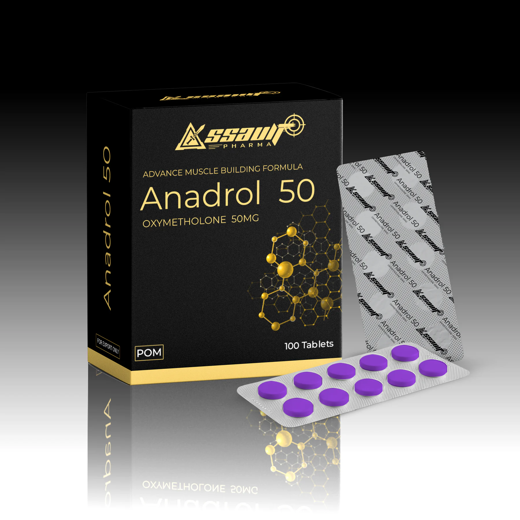 Anadrol 50 product packaging