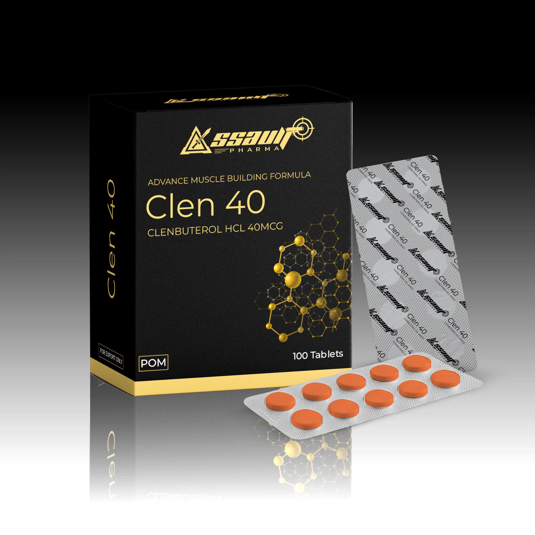 Clen 40 oral product packaging